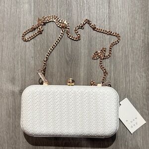 Elegant White Clutch Bag